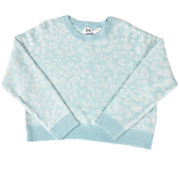 John + Jenn Women's Leopard Print Dolman Sleeve Sweater Medium - Picture 3 of 8